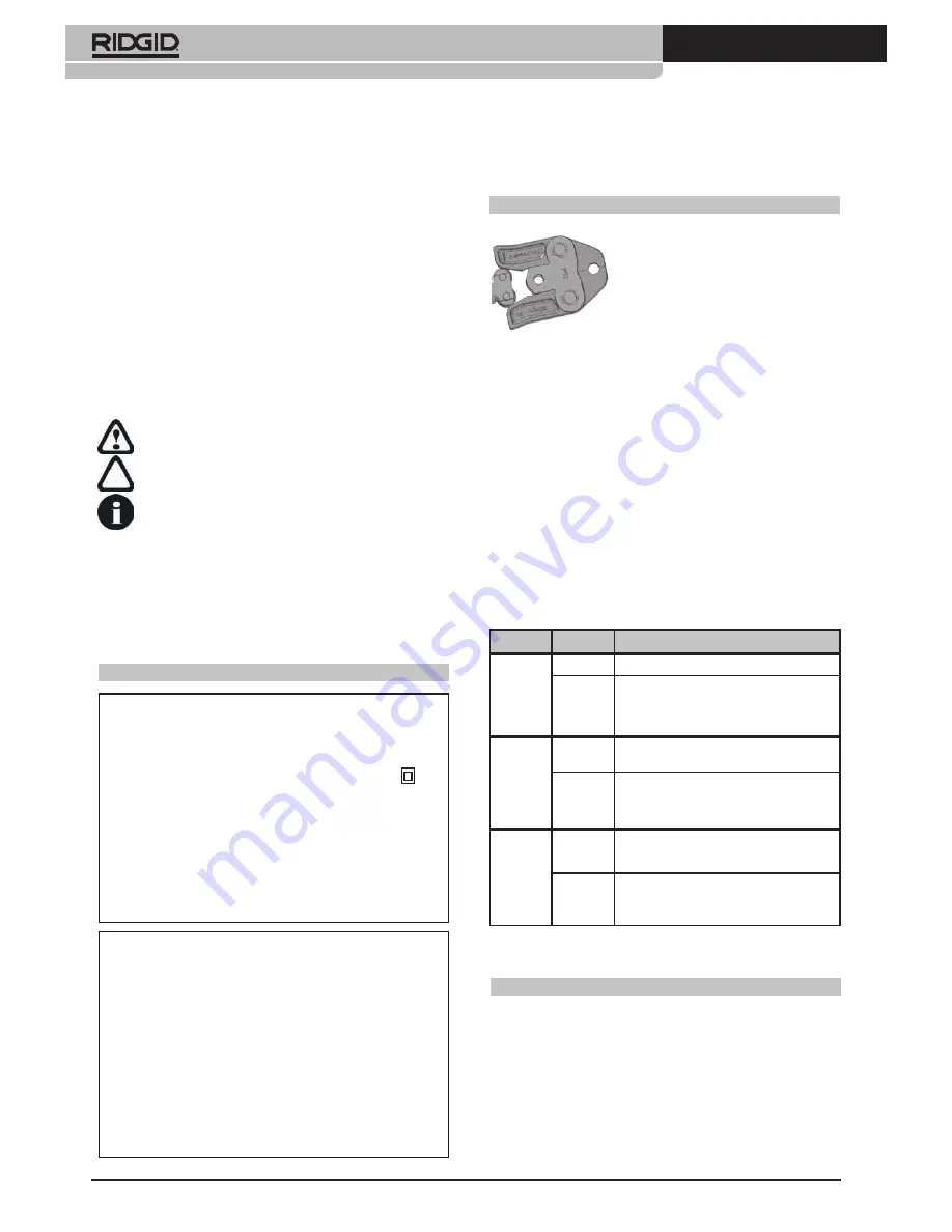 RIDGID RP 340-B Operating Instructions Manual Download Page 88