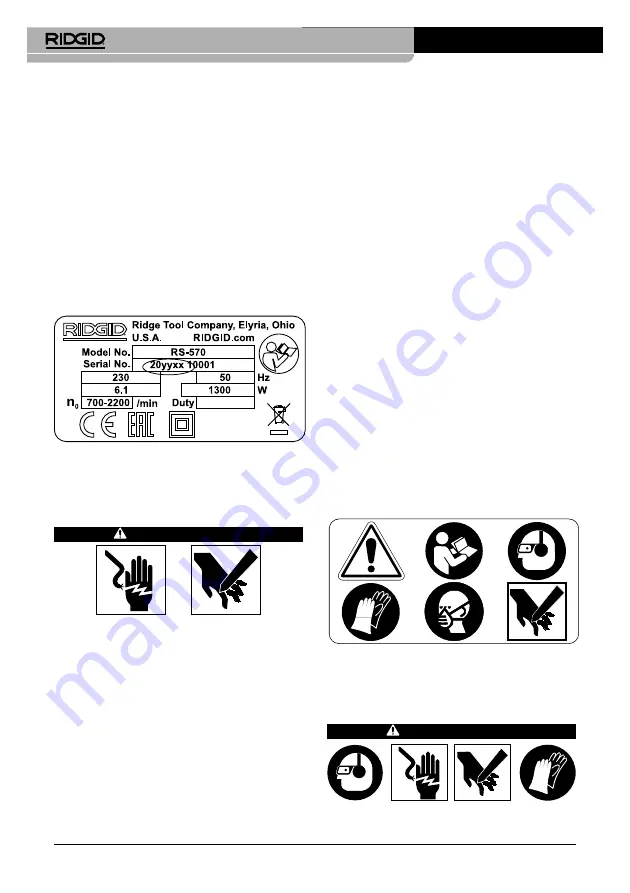 RIDGID RS-570 Скачать руководство пользователя страница 80