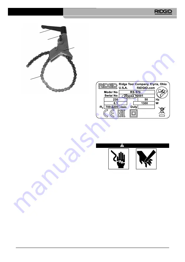 RIDGID RS-570 Скачать руководство пользователя страница 181