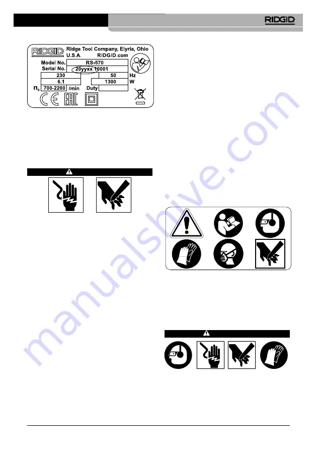 RIDGID RS-570 Скачать руководство пользователя страница 353