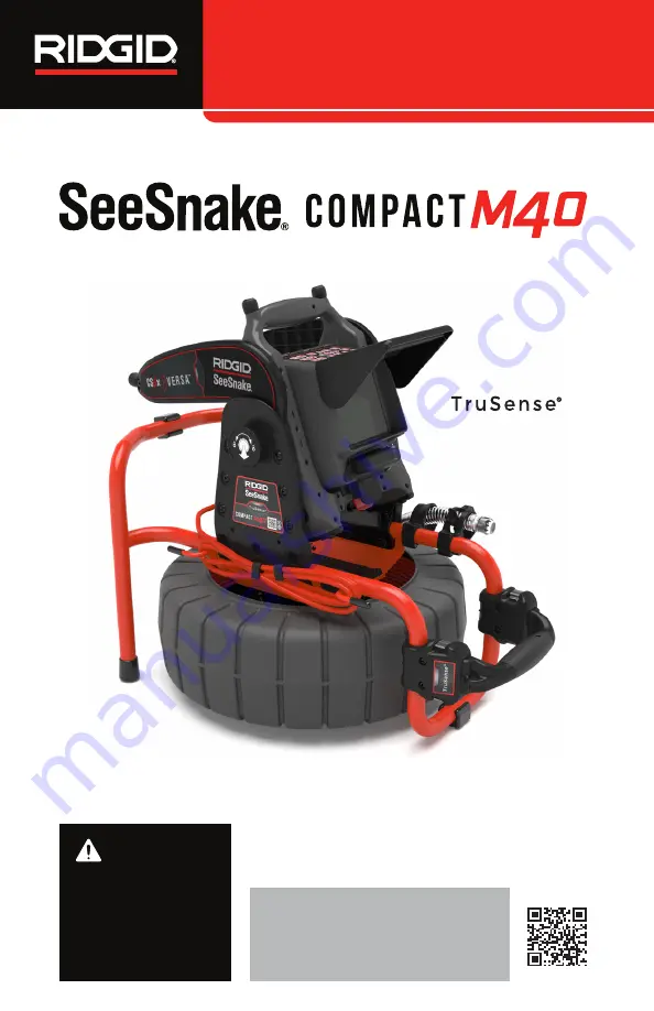 RIDGID SeeSnake Compact M40 Operator'S Manual Download Page 1