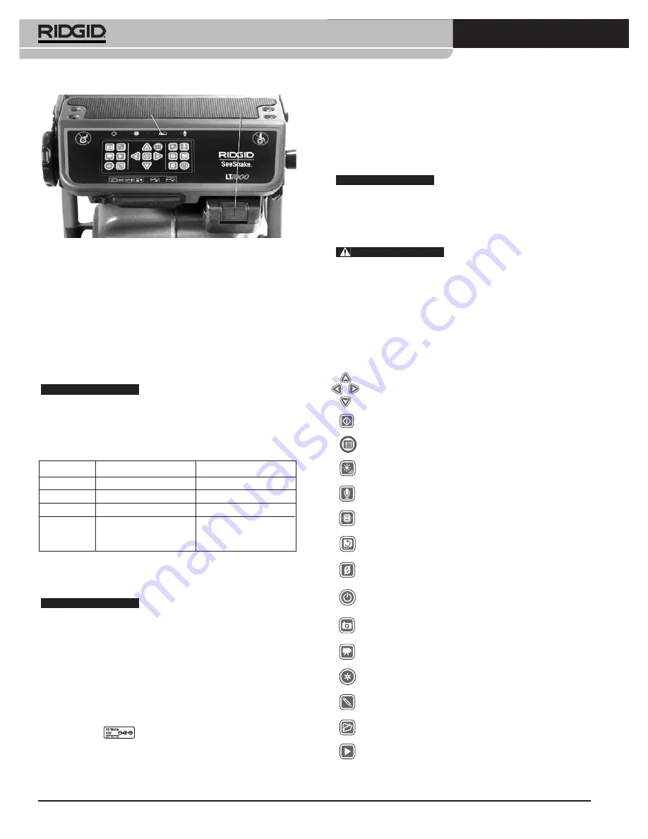 RIDGID SeeSnake LT1000 Manual Download Page 34