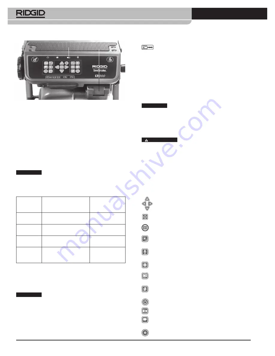 RIDGID SeeSnake LT1000 Manual Download Page 338