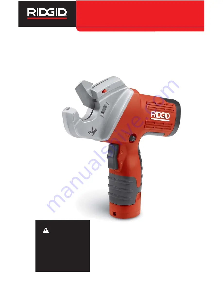 RIDGID TC-40 Manual Download Page 1