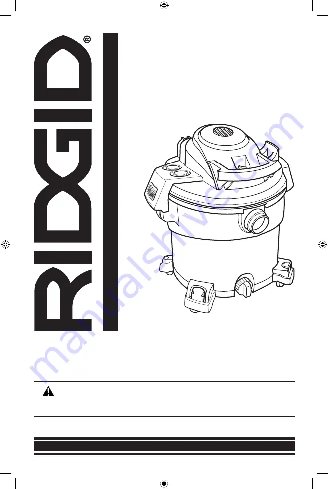 RIDGID WD16400 Owner'S Manual Download Page 17