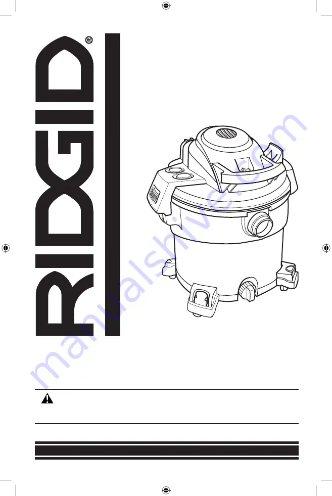 RIDGID WD16400 Owner'S Manual Download Page 33