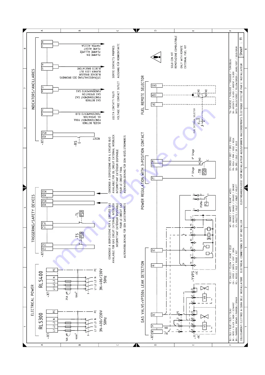 Riello Burners 3898510 Installation, Use And Maintenance Instructions Download Page 57