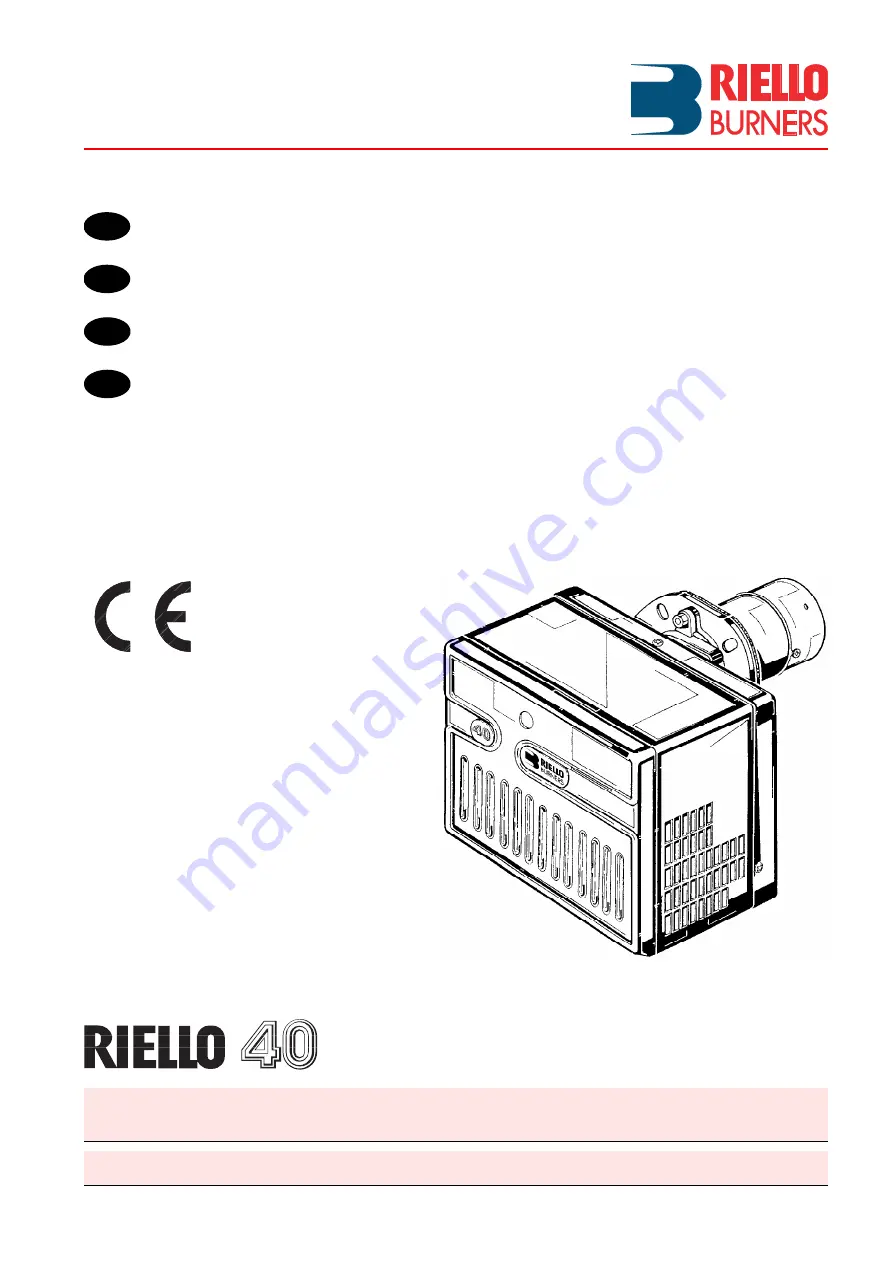 Riello Burners 482T1 Manual Download Page 1