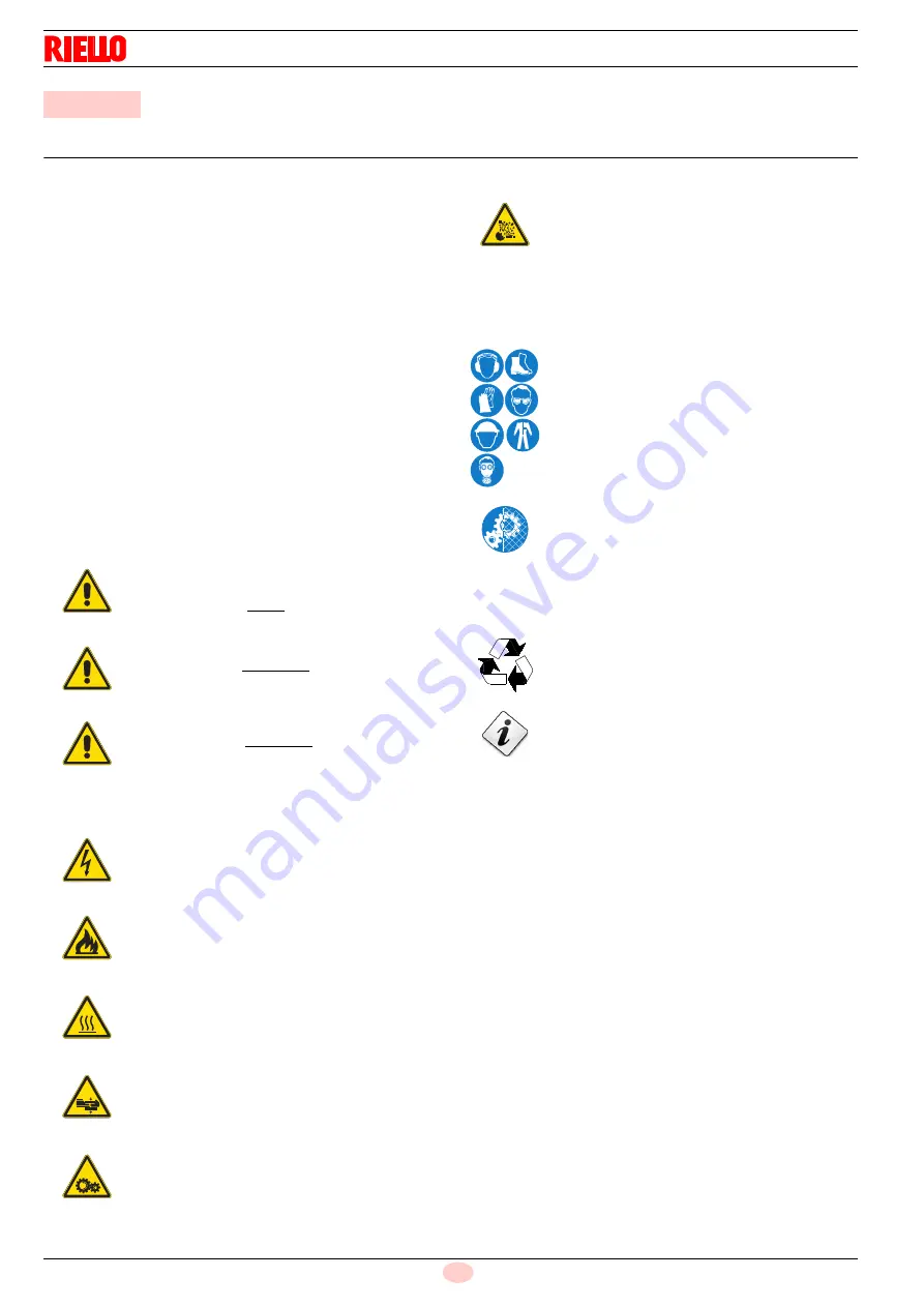 Riello 1135T1 Installation, Use And Maintenance Instructions Download Page 6