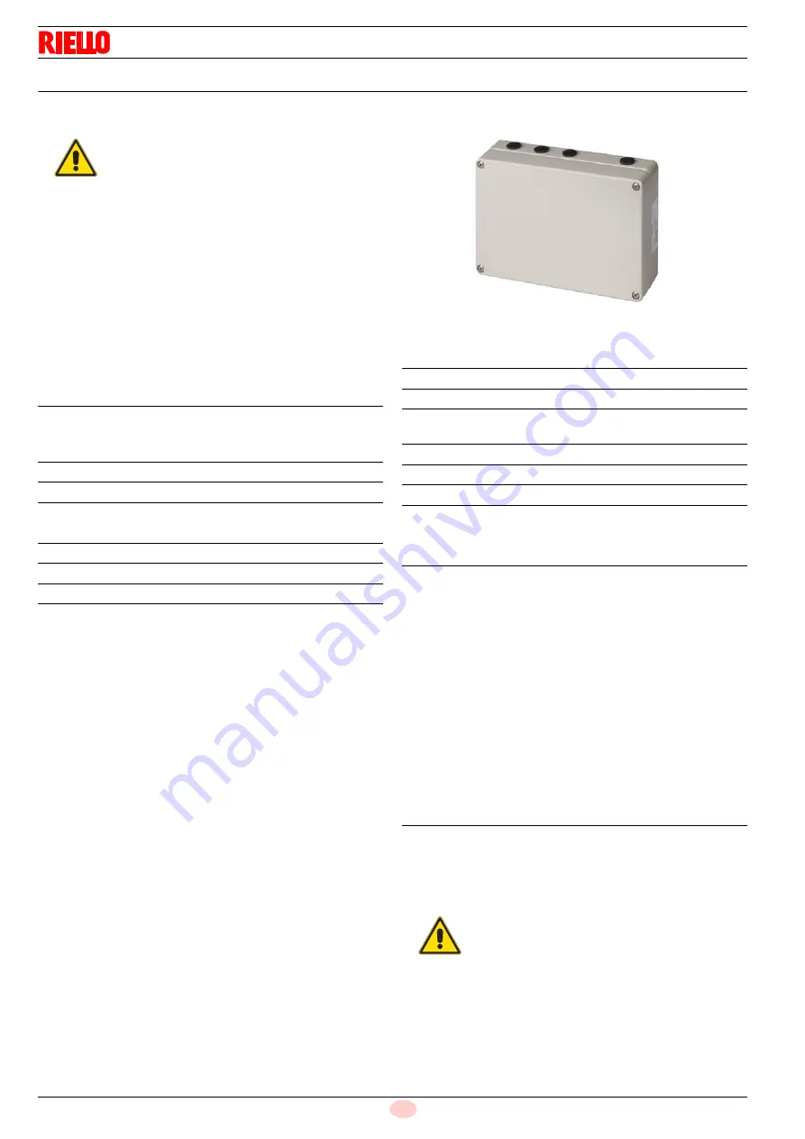 Riello 1135T1 Installation, Use And Maintenance Instructions Download Page 20