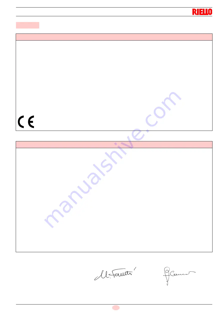 Riello 20038459 Installation, Use And Maintenance Instructions Download Page 5