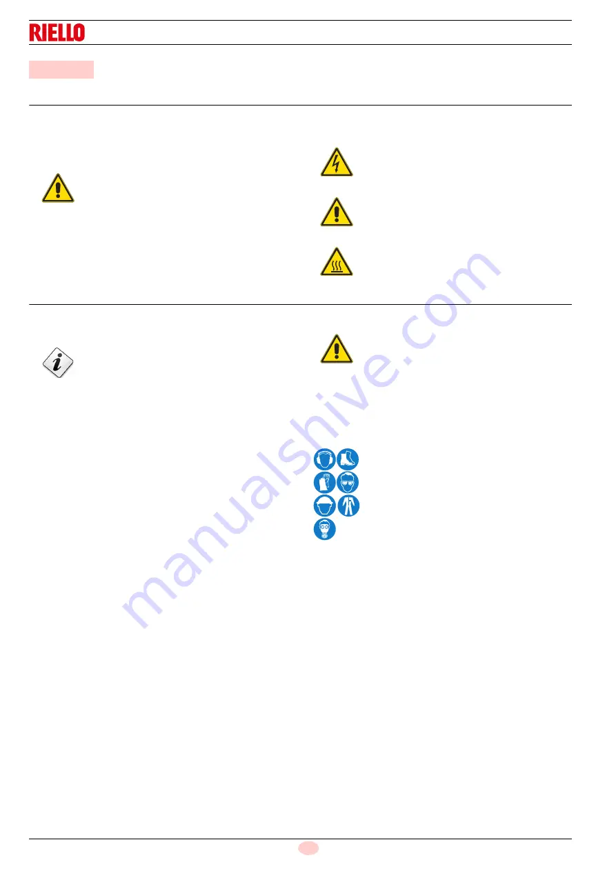 Riello 20155654 Installation, Use And Maintenance Instructions Download Page 60