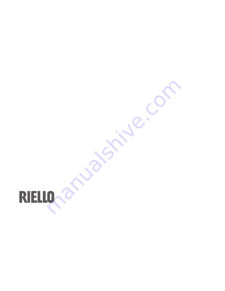 Riello 7000.1000/S Installation Instructions Manual Download Page 12