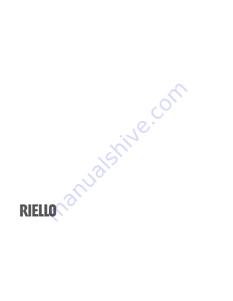 Riello CSV 25 R Installation Instructions Manual Download Page 20