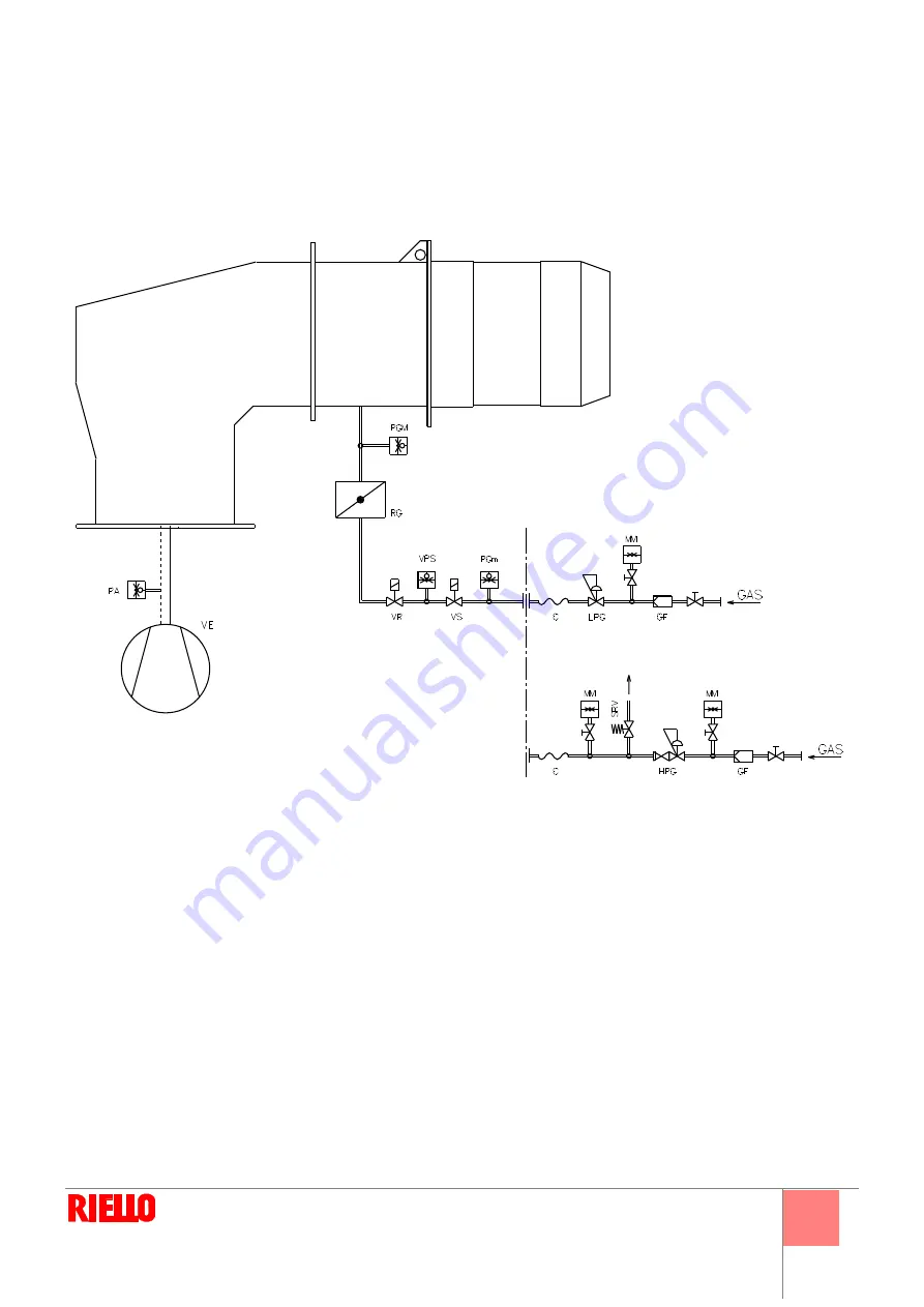 Riello DB3 SM C01 TC FS1 A0 T250 Installation, Use And Maintenance Instructions Download Page 53