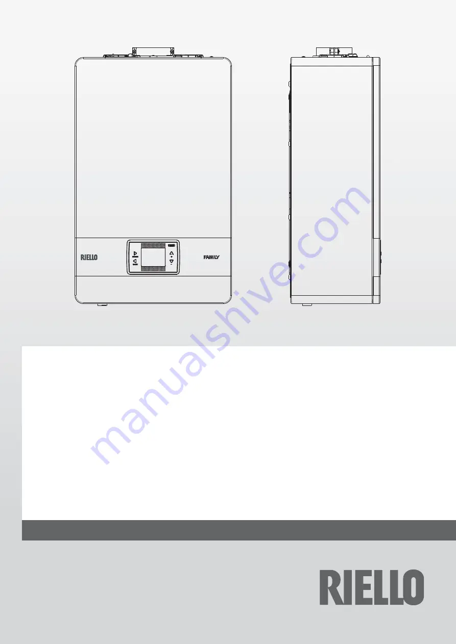 Riello Family 25 KIS Installer And User Manual Download Page 1