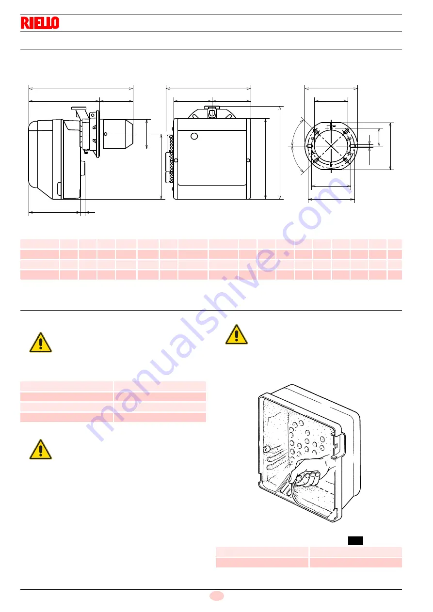 Riello Gulliver BS1/M Installation, Use And Maintenance Instructions Download Page 12