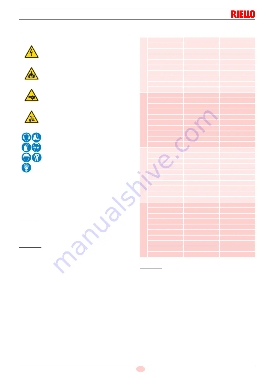 Riello Gulliver BS1/M Installation, Use And Maintenance Instructions Download Page 23