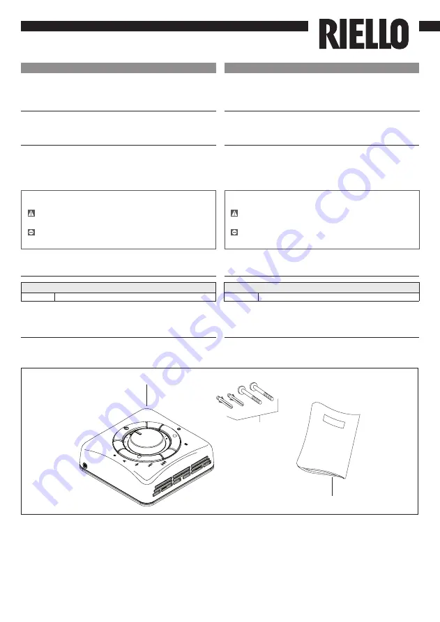 Riello HYDROLINE 20081464 Manual Download Page 1