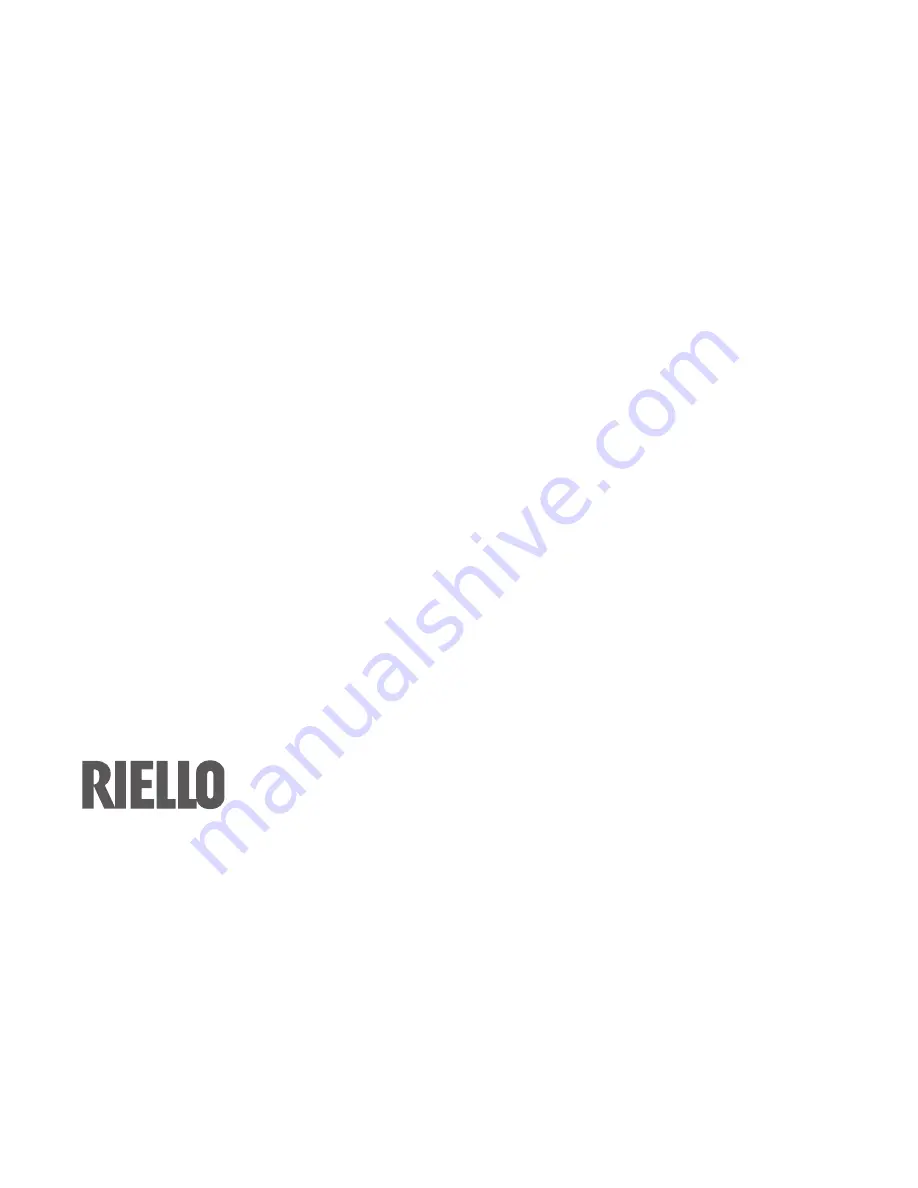 Riello KOMBI 1000 Installation, Operation And Maintenance Manual Download Page 24