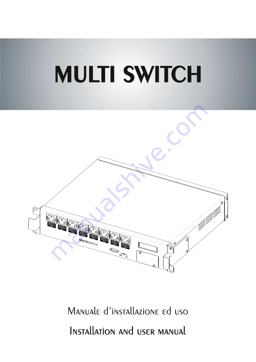 Riello Multi Switch Скачать руководство пользователя страница 1