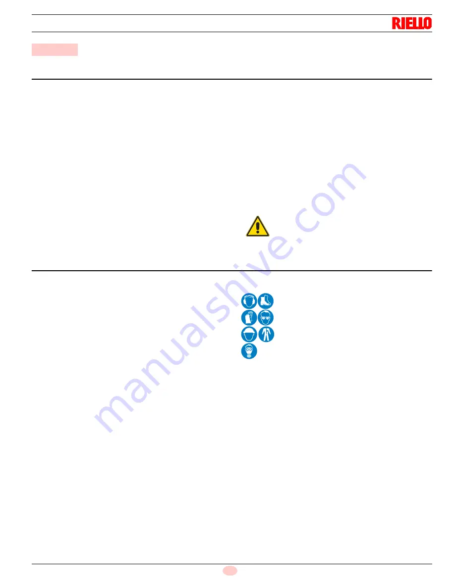 Riello RS 1200/E BIOGAS/GPL C01 FS2 Installation, Use And Maintenance Instructions Download Page 7