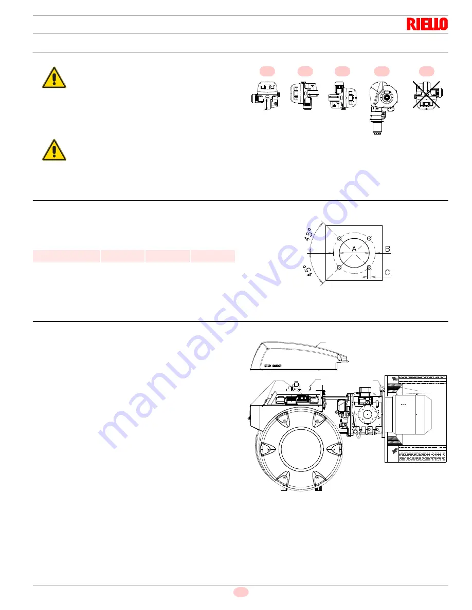 Riello RS 1200/E BIOGAS/GPL C01 FS2 Installation, Use And Maintenance Instructions Download Page 19