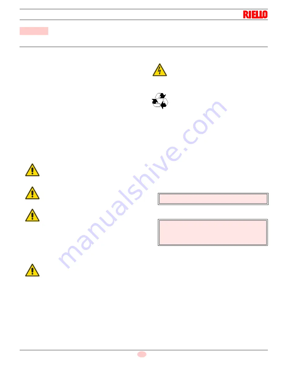 Riello RS 300/EV FGR Скачать руководство пользователя страница 5