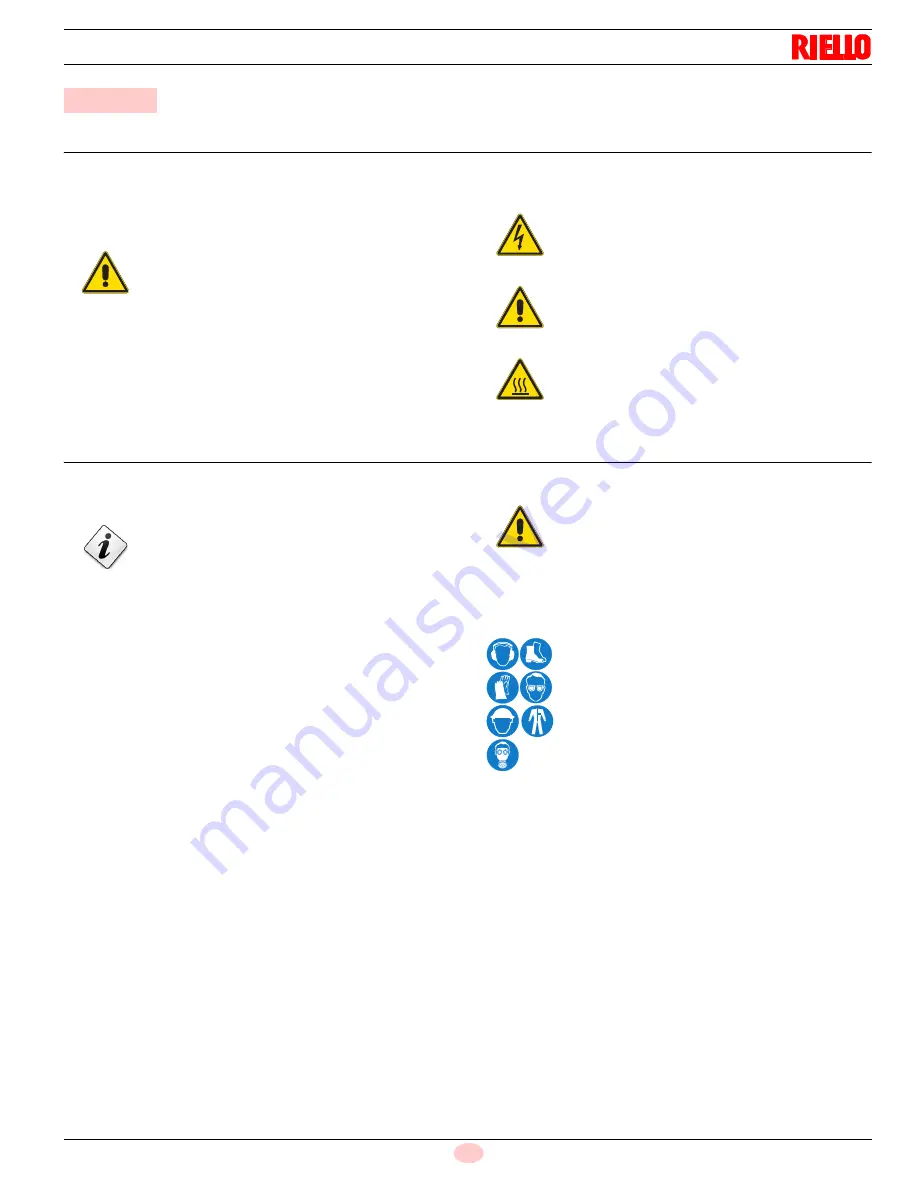 Riello RX 2500 S/E Installation, Use And Maintenance Instructions Download Page 35