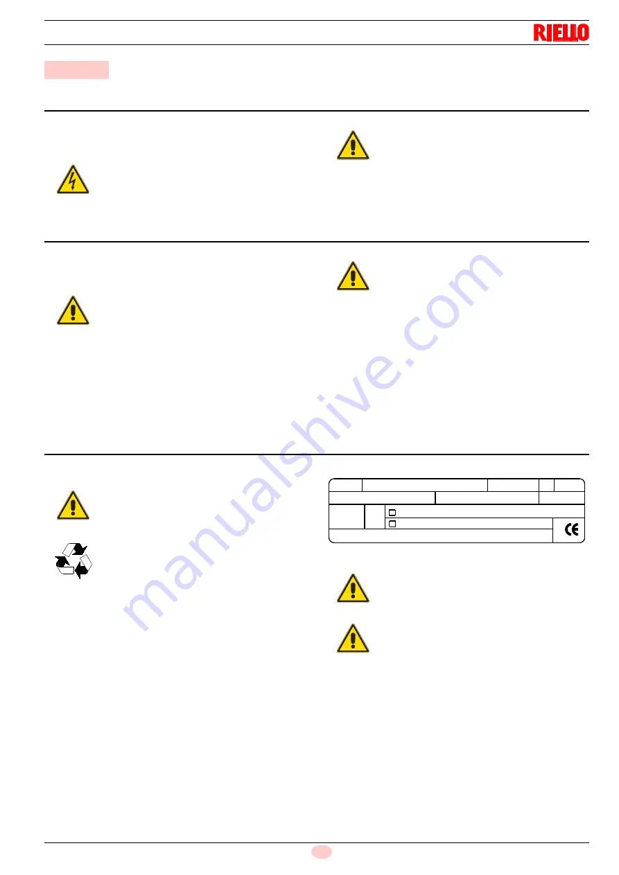 Riello RX28 S/PV H Скачать руководство пользователя страница 11