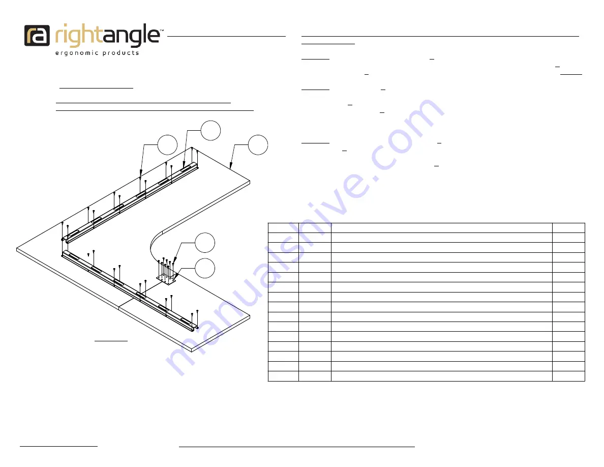 RightAngle NewHeights Electric Height Adjustable Workstation Assembly Instructions Download Page 1