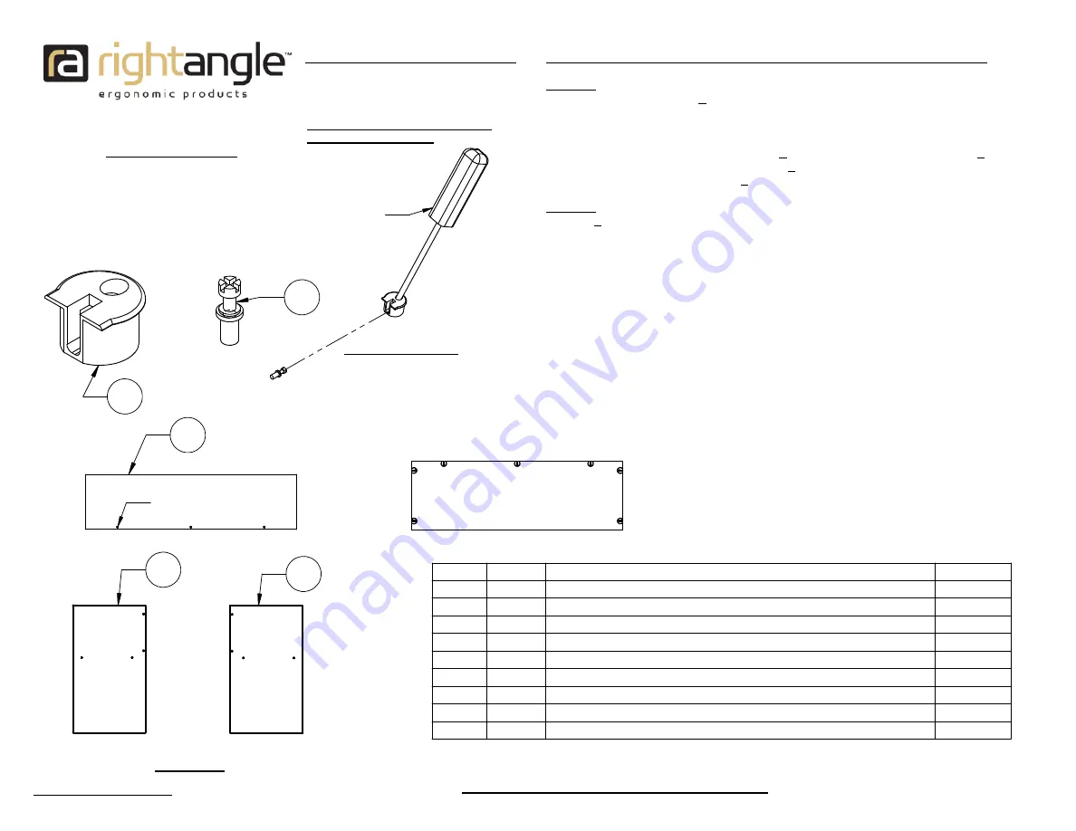 RightAngle R-STYLE 36USL Assembly Instructions Download Page 1