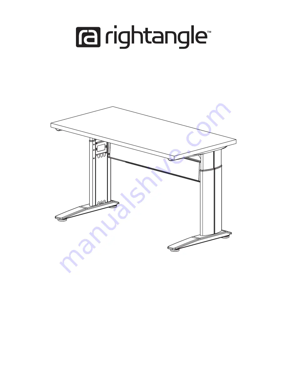 RightAngle R-Style Screw Height Adjustable Assembly Instructions Download Page 1