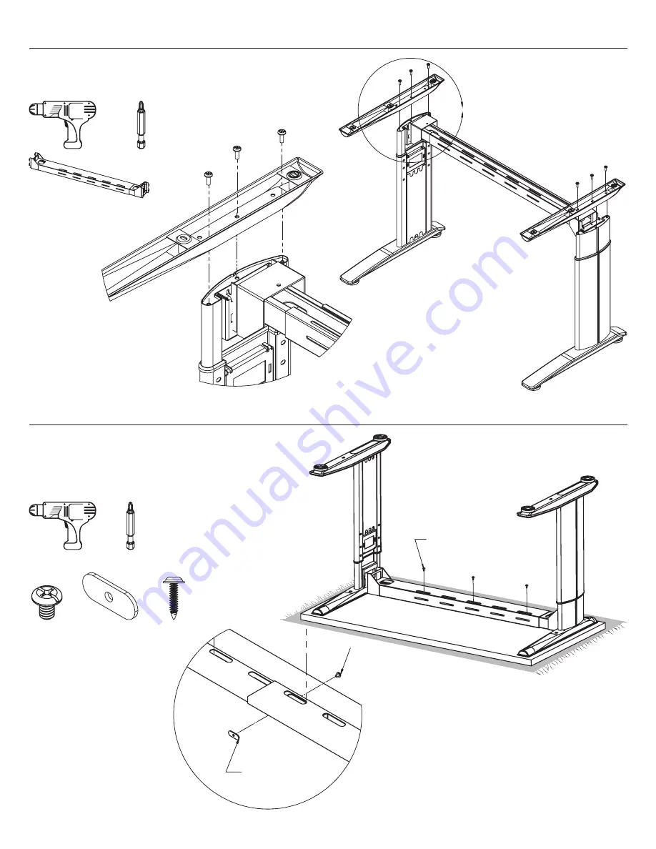 RightAngle R-Style Screw Height Adjustable Assembly Instructions Download Page 3