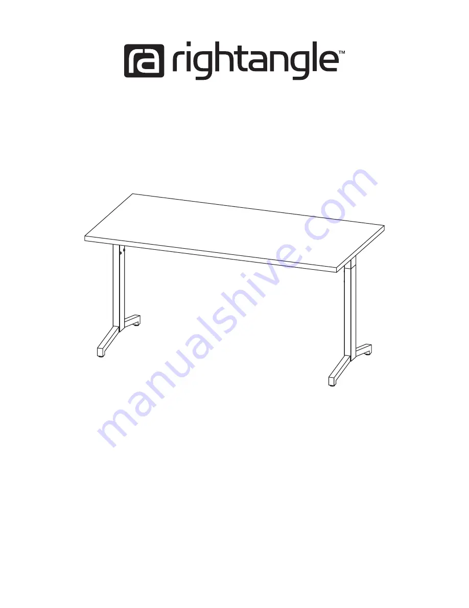 RightAngle R-Style T-Base Table Скачать руководство пользователя страница 1