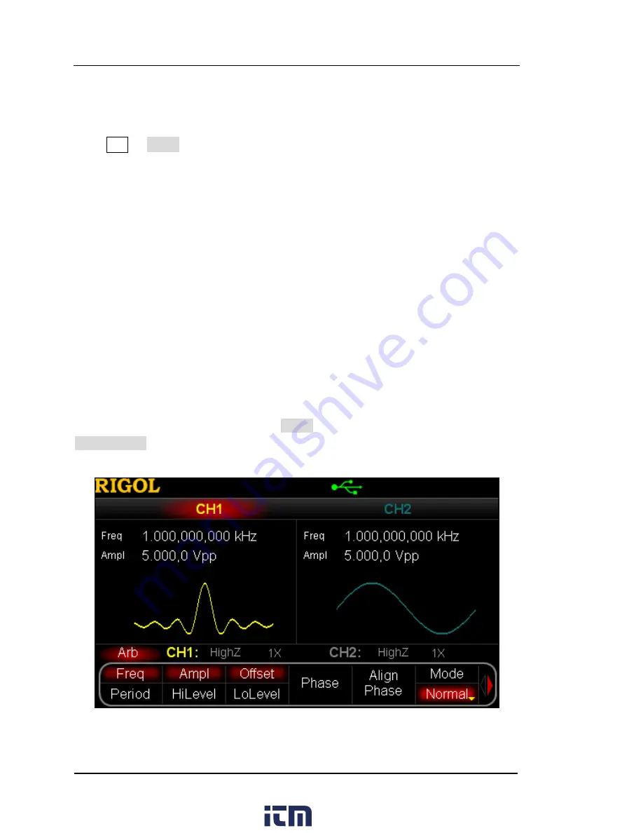 Rigol DG5071 User Manual Download Page 62