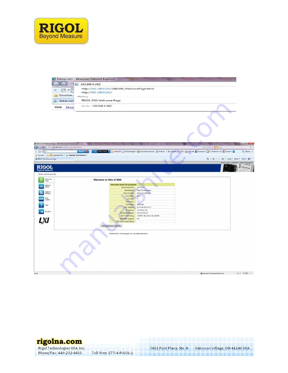 Rigol DSA1000 Series Troubleshooting Download Page 4