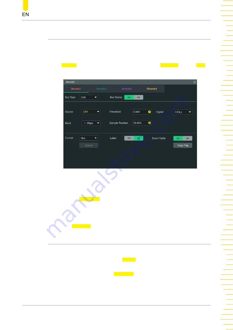 Rigol HDO1000 Series User Manual Download Page 205