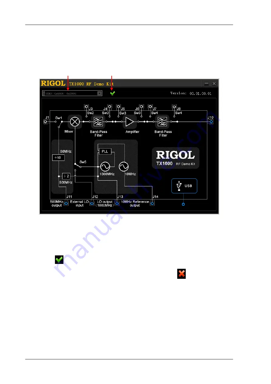 Rigol TX1000 RF Application Note Download Page 14