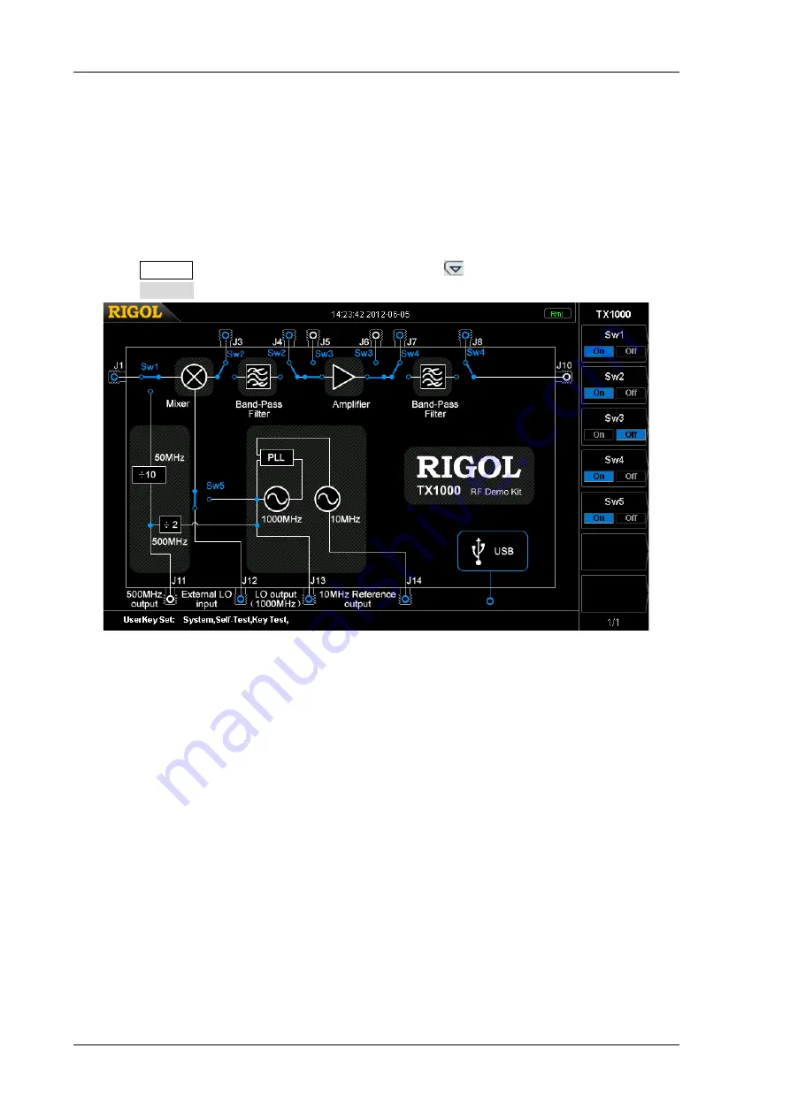 Rigol TX1000 RF Скачать руководство пользователя страница 16