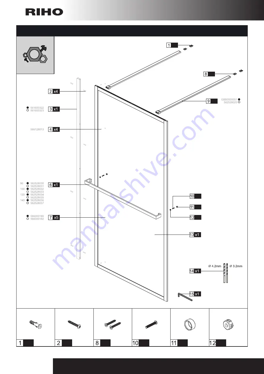 RIHO GD309B030 Installation Manual Download Page 3