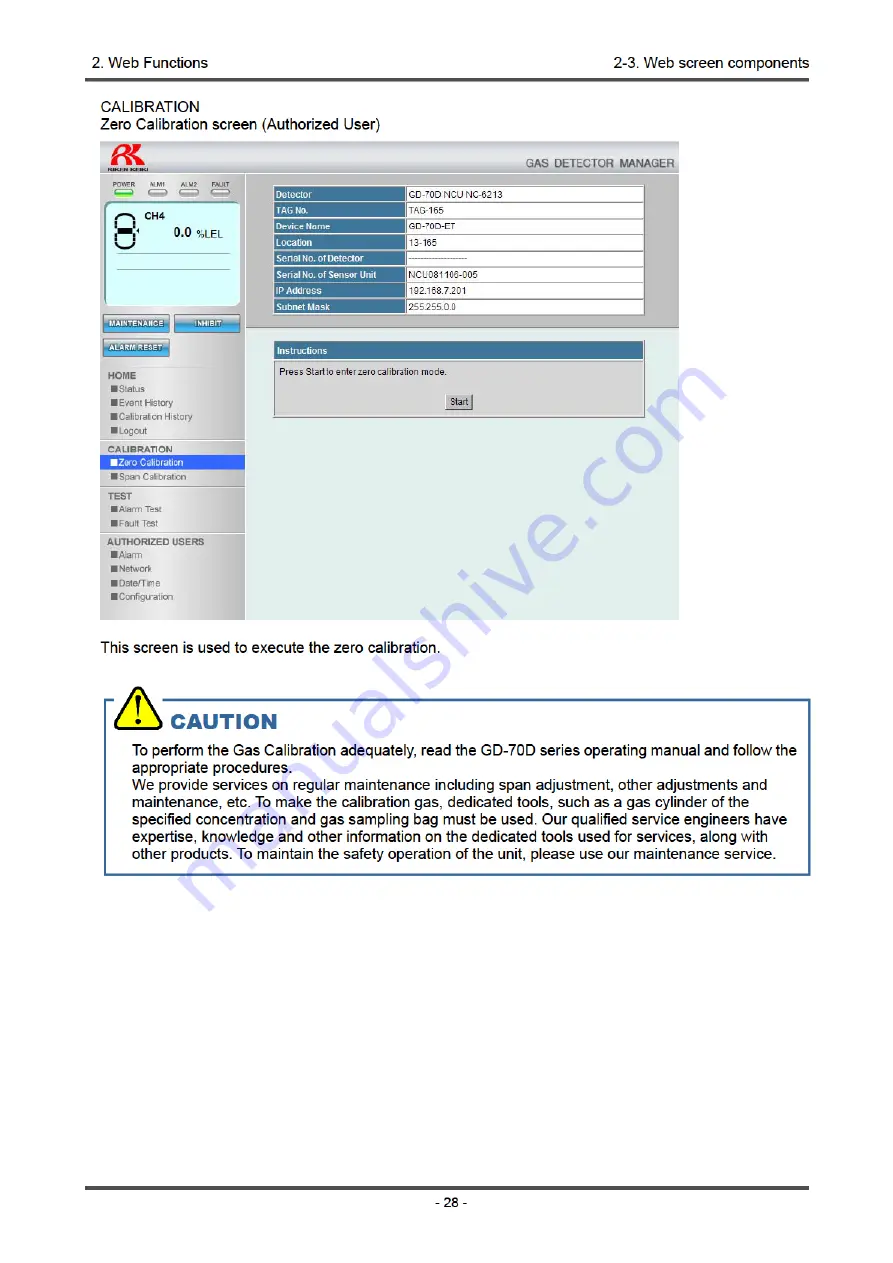 Riken Keiki 70D Series Communication Function Manual Download Page 31