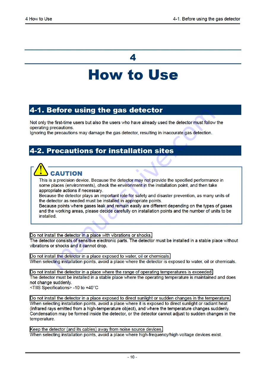 Riken Keiki GD-1DOXi Operating Manual Download Page 12