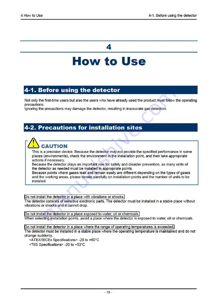 Riken Keiki SD-1D-AS Operating Manual Download Page 17