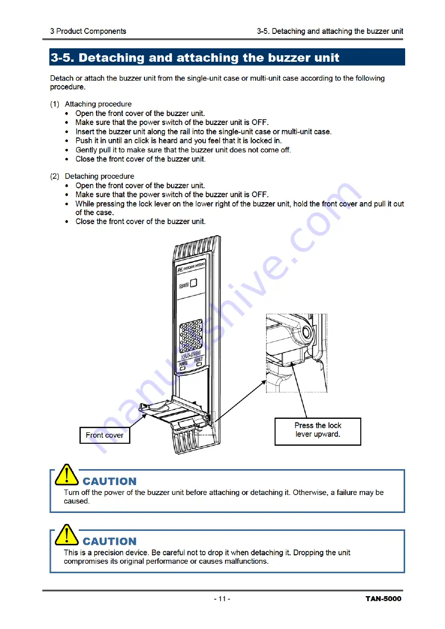 Riken Keiki TAN-5000 Operating Manual Download Page 12