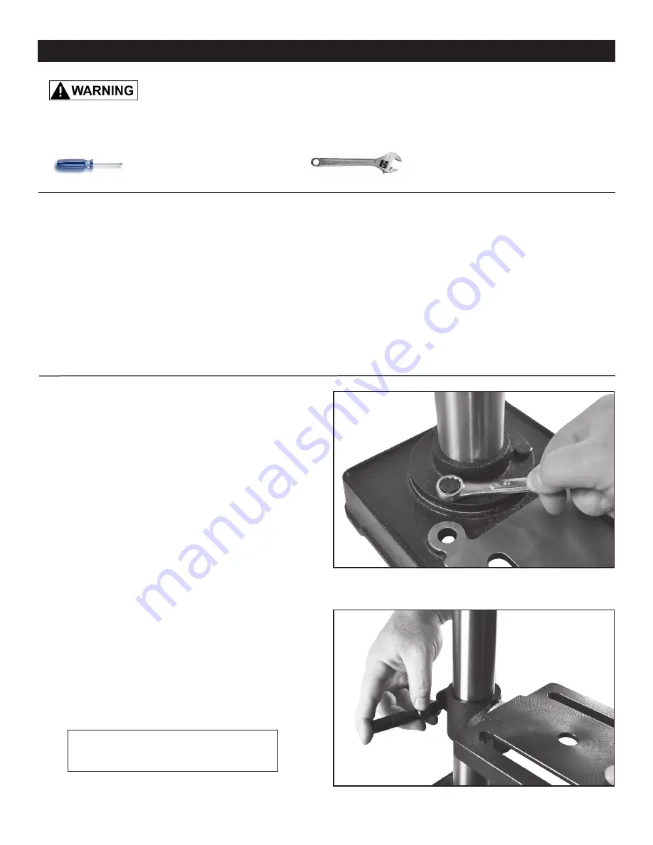 Rikon Power Tools 30-100 Operator'S Manual Download Page 9