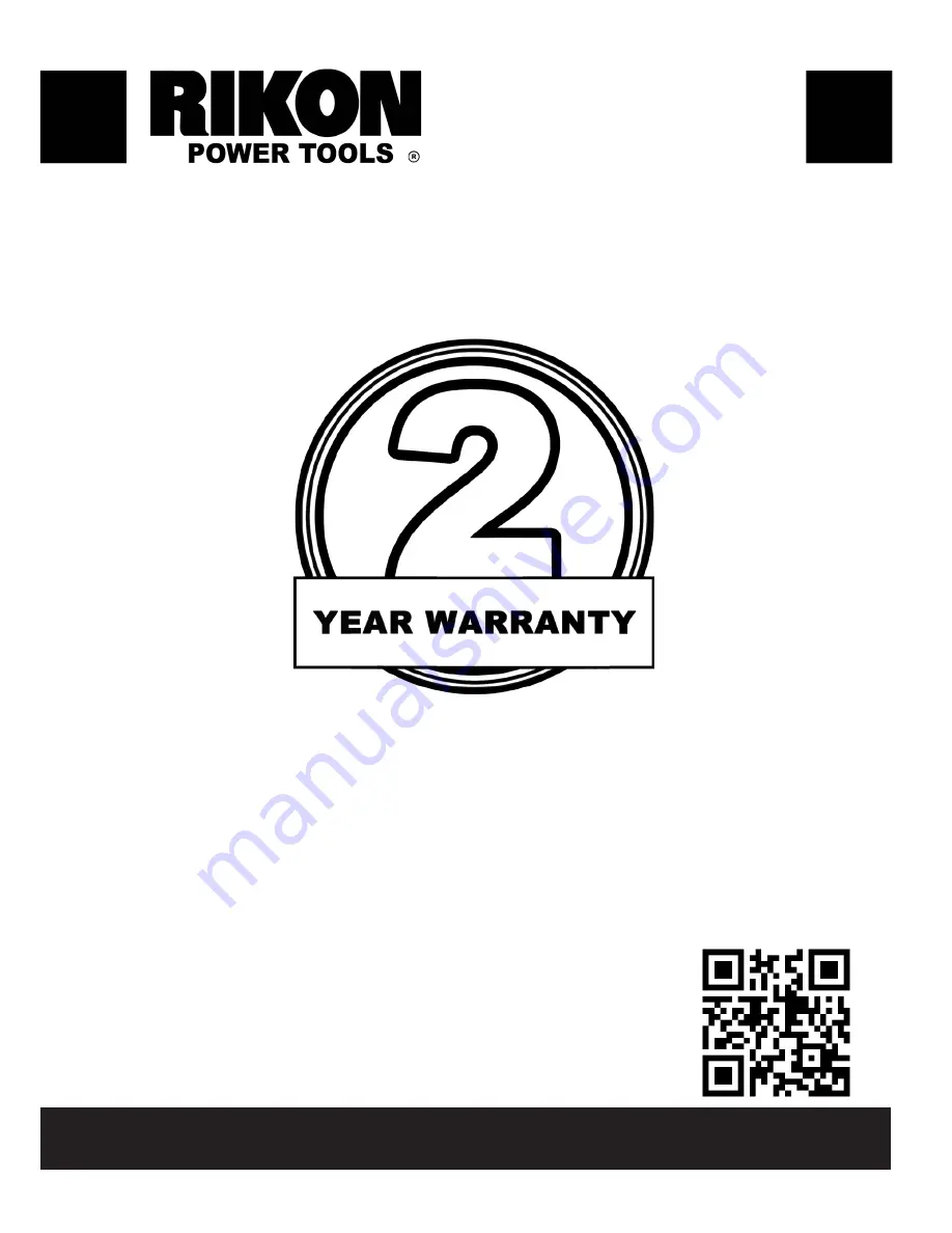 Rikon Power Tools 82-100 Operator'S Manual Download Page 20