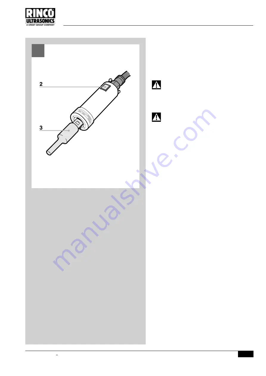 RINCO ULTRASONICS AG HW35-3 Operating Manual Download Page 25