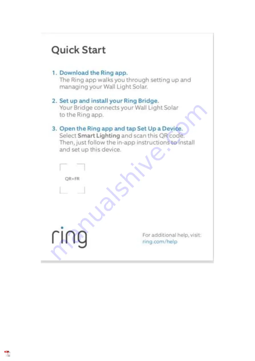 ring 5D22E5 User Manual Download Page 1