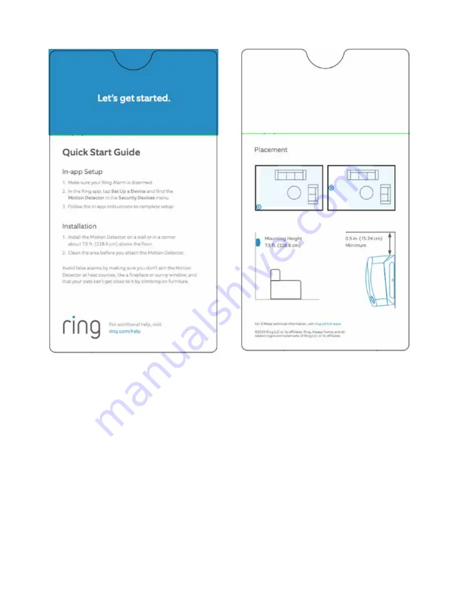 ring Alarm Motion Detector v2 Technical Manual Download Page 4